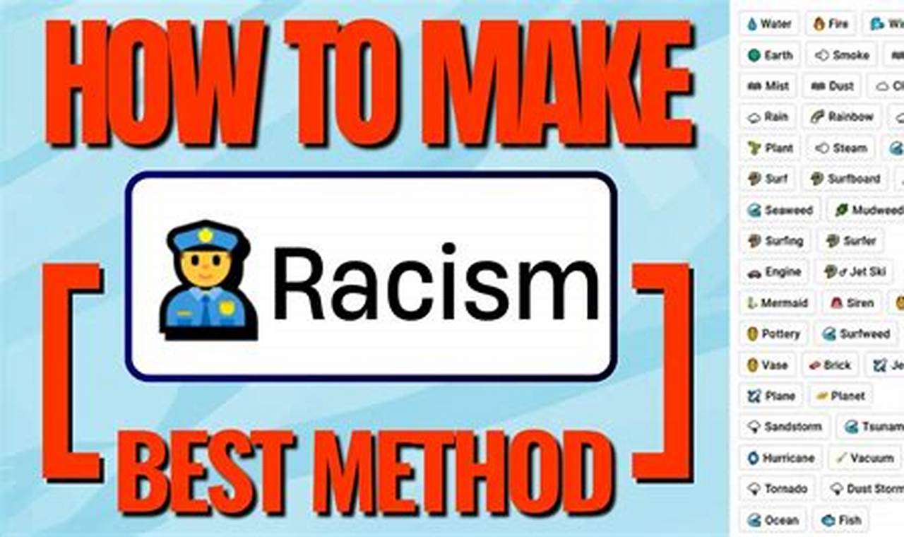 The Ultimate Guide to Eradicating Racism in Infinite Craft