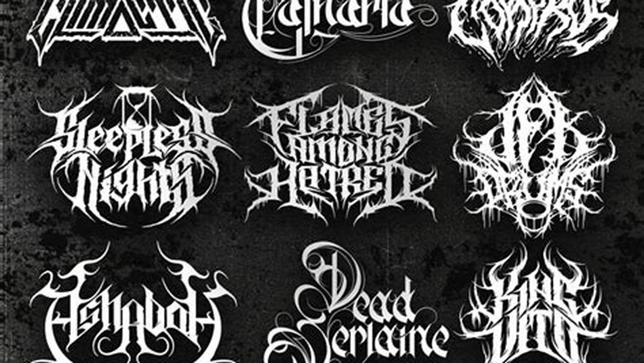DIY Guide: Crafting a Captivating Broken Concrete Metal Band Logo