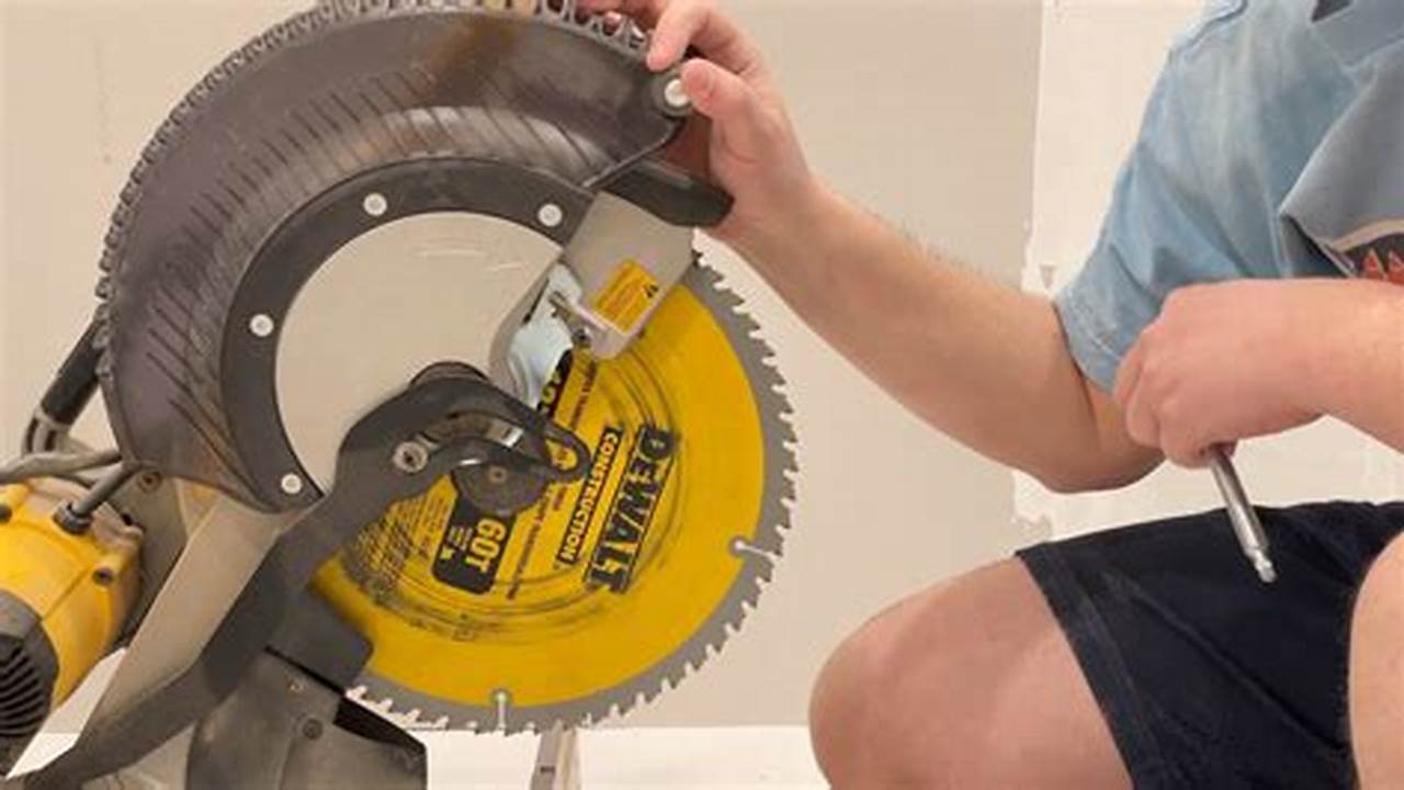 Step-by-Step Guide: Changing a Dewalt Miter Saw Blade with Ease