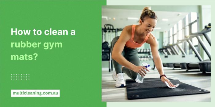 How to clean gym mats