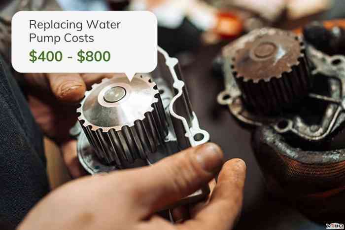 How long does it take to change a water pump