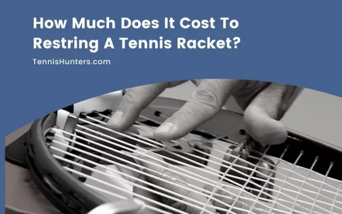 How much to restring a tennis racket