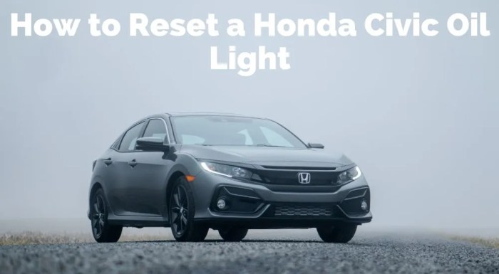 How to reset oil gauge on honda civic