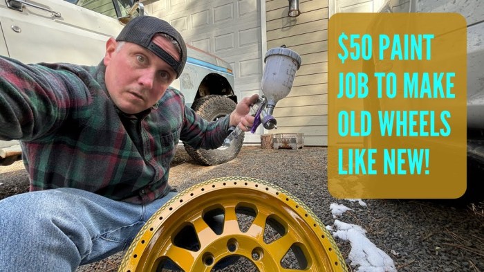 How much to paint wheels