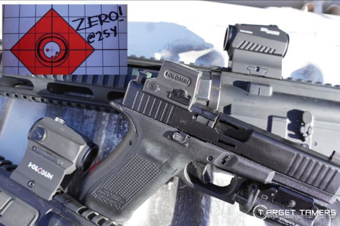 How to sight a red dot sight