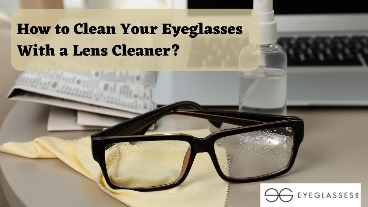 How to clean glasses between lens and frame