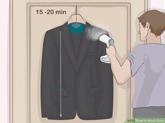 How to wash a suit