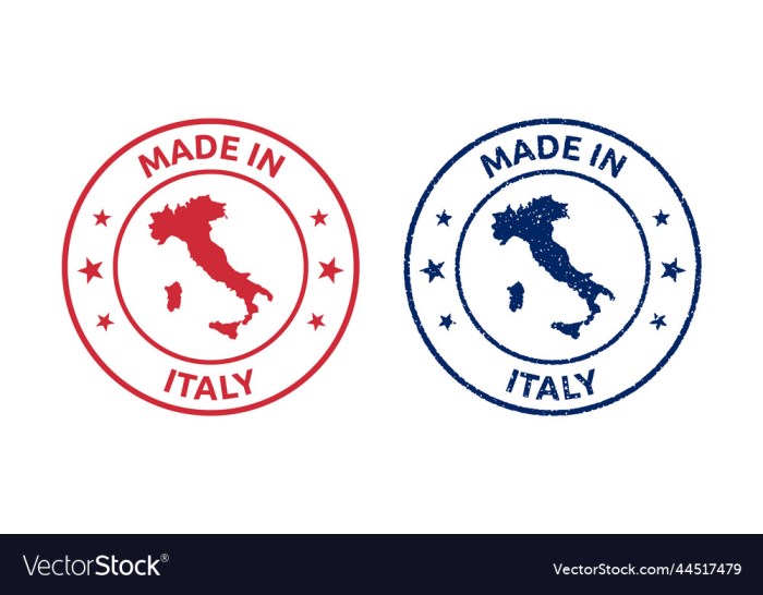 How to represent an italian products in the united states