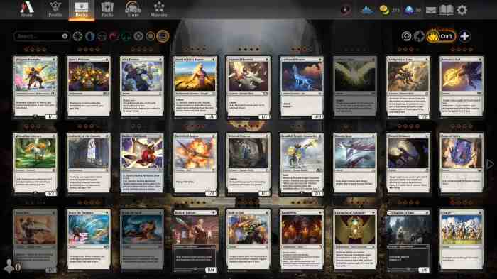 How to search mtg arena collections