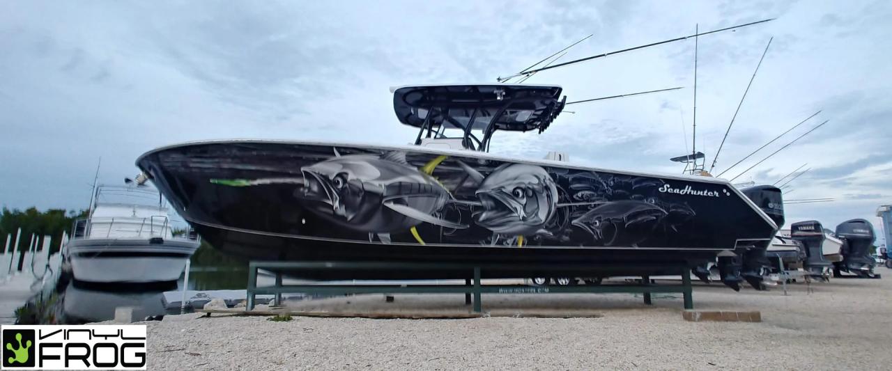 How much to wrap a boat